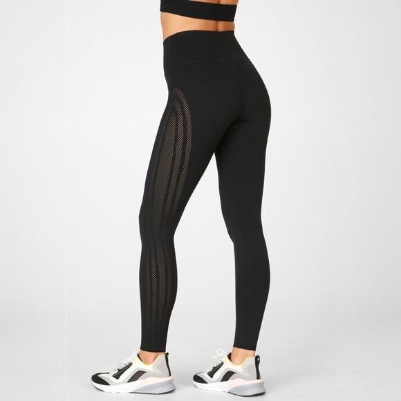 Fabletics SculptKnit Leggings Compression Black High Waisted Women's 1X Workout - Picture 2 of 9